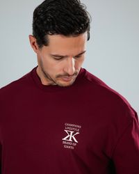 CAMISETA OVERSIZED RESPECT BORDÔ