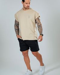 CAMISETA TANK RESPECT BEGE