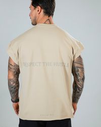 CAMISETA TANK RESPECT BEGE