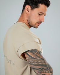 CAMISETA TANK RESPECT BEGE