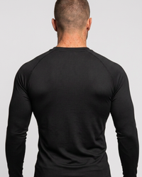 CAMISETA RASHGUARD MANGA LONGA PRETA
