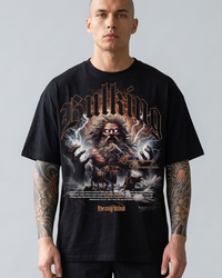 CAMISETA OVERSIZED WRATH OF GODS PRETA