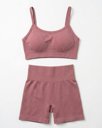 KIT SIGNATURE TOP + SHORT ROSE