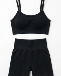 KIT SIGNATURE TOP + SHORT BLACK