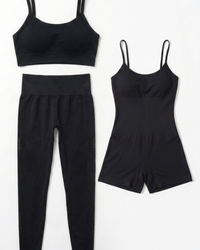 KIT SIGNATURE MACAQUINHO + TOP + LEGGING BLACK