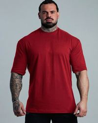 CAMISETA OVERSIZED BASIC BORDÔ