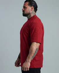 CAMISETA OVERSIZED BASIC BORDÔ