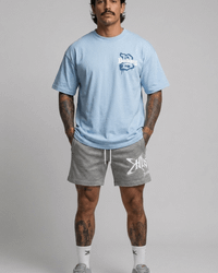 CAMISETA HUSTLE B AZUL CLARO