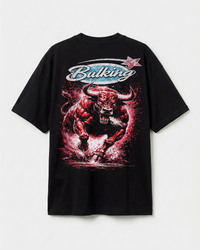 CAMISETA HUSTLE BULLS PRETA