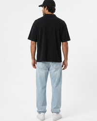 CAMISA POLO OVERSIZED BR STARS PRETA