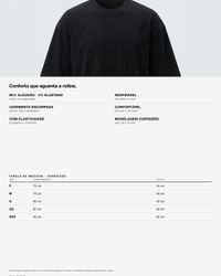 CAMISETA OVERSIZED BASIC PRETA