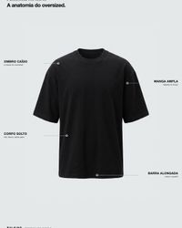 CAMISETA OVERSIZED BASIC PRETA