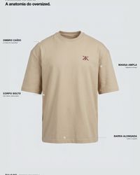 CAMISETA OVERSIZED TRUE CLUB BEGE