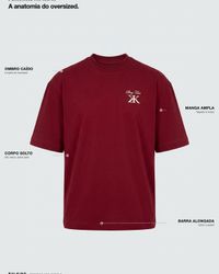 CAMISETA REAL BLOOD OVERSIZED BORDÔ