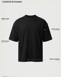 CAMISETA OVERSIZED DESTRUCTION PRETA