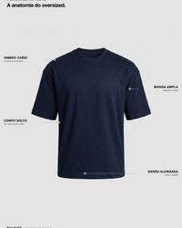 CAMISETA OVERSIZED BASIC MARINHO