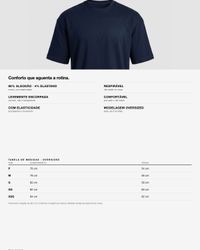CAMISETA OVERSIZED BASIC MARINHO