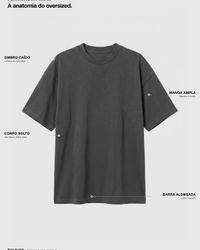 CAMISETA OVERSIZED HEAVY CINZA