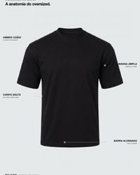 CAMISETA OVERSIZED ESSENTIAL PRETA