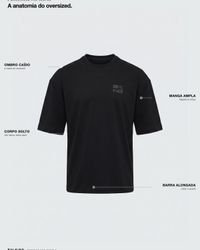 CAMISETA OVERSIZED RISE BKNG PRETA