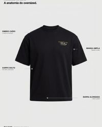 CAMISETA OVERSIZED GLADIATOR PRETA
