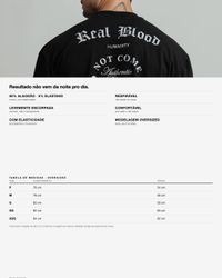 CAMISETA REAL BLOOD OVERSIZED PRETA