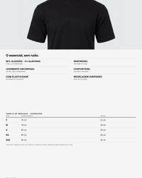 CAMISETA OVERSIZED ESSENTIAL PRETA