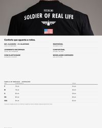 CAMISETA OVERSIZED SOLDIER ARMY PRETA