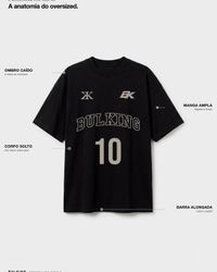 CAMISETA OVERSIZED BR CHAMPIONS PRETA