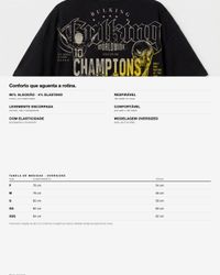 CAMISETA OVERSIZED BR CHAMPIONS PRETA