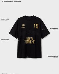 CAMISETA OVERSIZED BR STARS PRETA