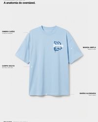CAMISETA HUSTLE B AZUL CLARO