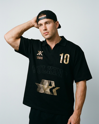 CAMISA POLO OVERSIZED BR STARS PRETA