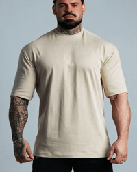 CAMISETA OVERSIZED BASIC BEGE