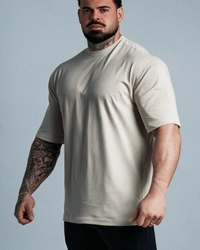 CAMISETA OVERSIZED BASIC BEGE