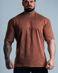 CAMISETA OVERSIZED BASIC MARROM
