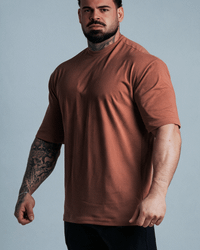 CAMISETA OVERSIZED BASIC MARROM