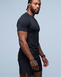 CAMISETA RAGLAN BASIC PRETA