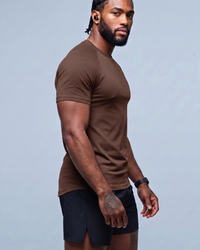 CAMISETA RAGLAN BASIC MARROM
