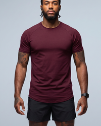 CAMISETA RAGLAN BASIC BORDÔ