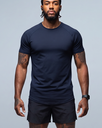 CAMISETA RAGLAN BASIC MARINHO