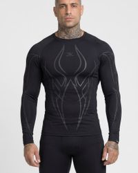 CAMISETA RASHGUARD ML BLACKTHORN PRETA