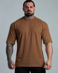 CAMISETA OVERSIZED BASIC MARROM