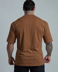 CAMISETA OVERSIZED BASIC MARROM