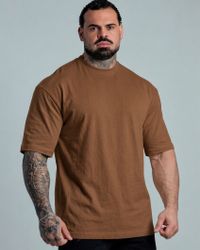 CAMISETA OVERSIZED BASIC MARROM
