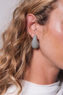 Brinco Gota Strass  