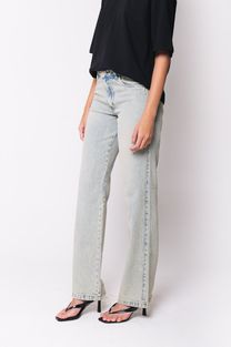 Calça Jeans Reta Azul