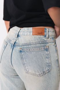 Calça Jeans Reta Azul