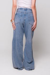 Calça Jeans Reta Over