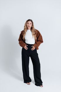 Calça Pantalona Iza Preta
